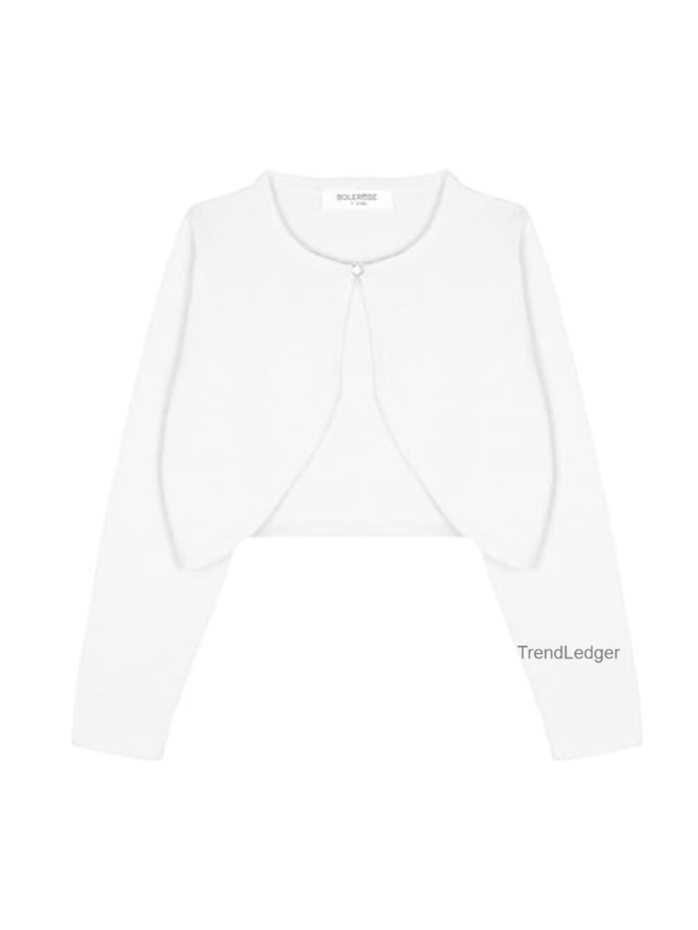 Girls Long Sleeve Heart Button Bolero Cardigan Sweater